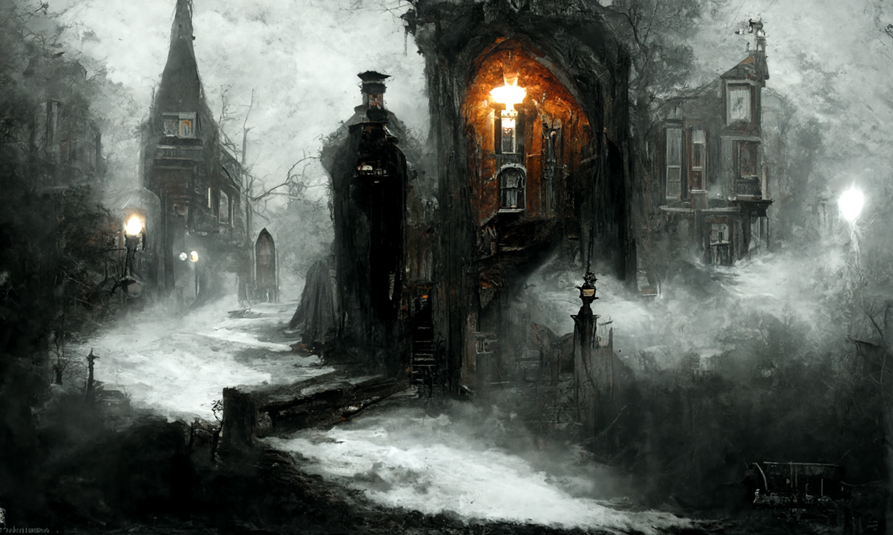 The city at night. A Gothic horror tale written, illustrated, and narrated  by AI (part I). - Roberto J. Font Ruiz personal blog