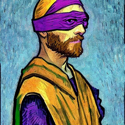 Donatello pintado por Van Gogh